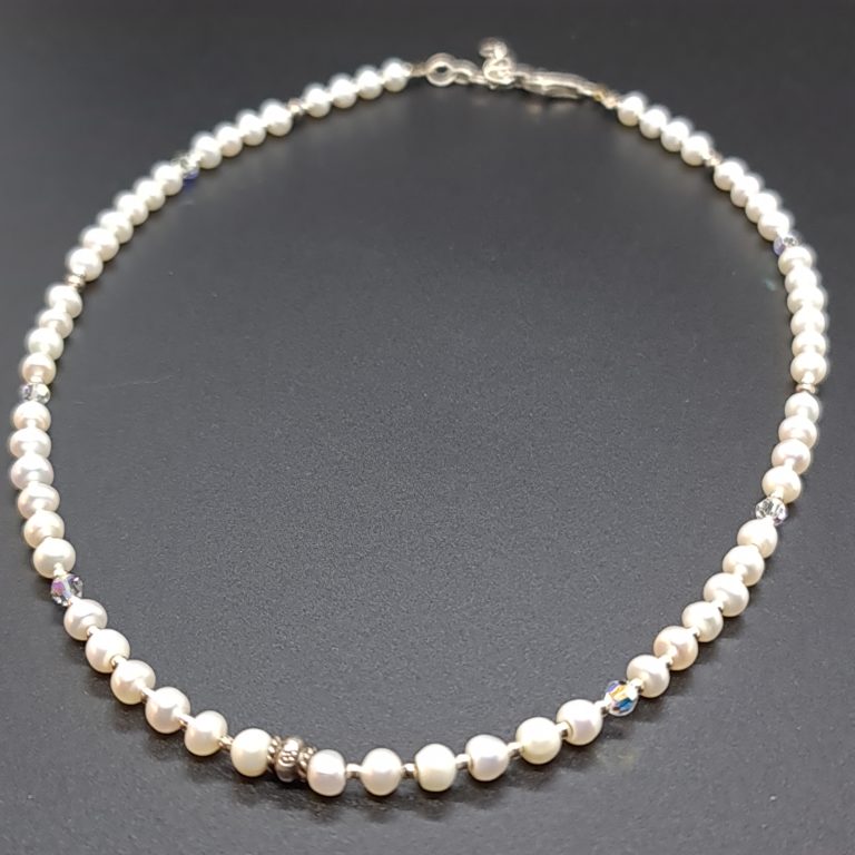 Collier De Perles D'eau Douce BR11 - Longueur 51 Cm, Perles 11-14 Mm, Neuf Sans Emballage